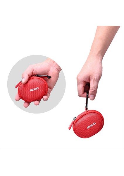 Beats Stüdyo Tomurcukları Için Rlsoco Taşıma Çantası Karabinli Dayanıklı Kulaklık Örtüsü Kablosuz Kulaklıklar Koruması Kırmızı (Yurt Dışından) indirimleri