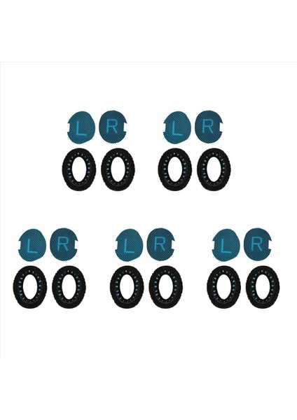 10X Yedek Earpads Kulak Ped Köpük Kulak Pad Bellek Köpük Boz Ae2-W Kulaklıklar Için Siyah ve Mavi (Yurt Dışından)