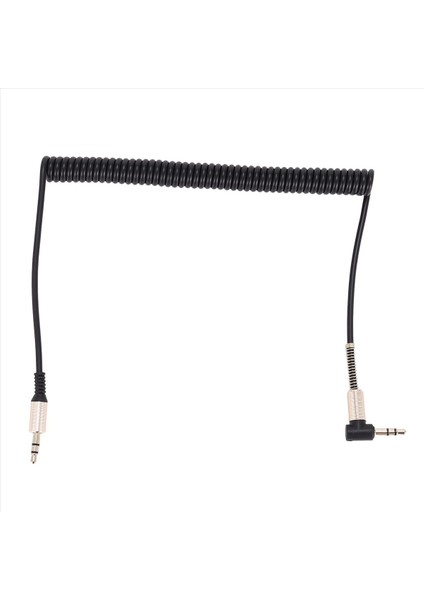 3 5mm Audio Aux Kablo Jack 3 5 Jack Gold Kaplama 90 Derece Açı Kablosu 3 5mm Erkek Ila Erkek Iphone Siyah Için (Yurt Dışından)