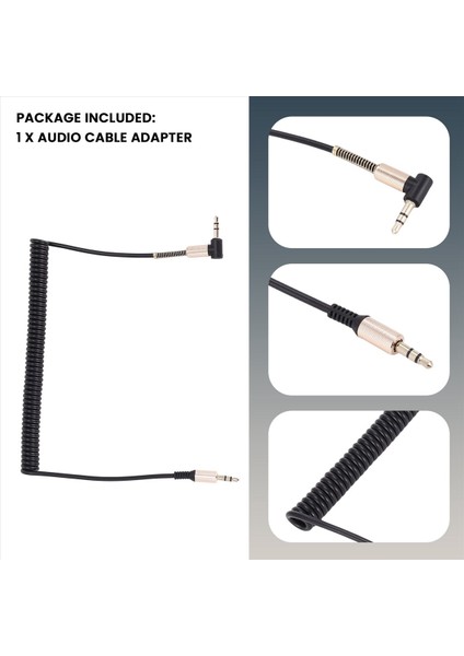3 5mm Audio Aux Kablo Jack 3 5 Jack Gold Kaplama 90 Derece Açı Kablosu 3 5mm Erkek Ila Erkek Iphone Siyah Için (Yurt Dışından) indirimleri