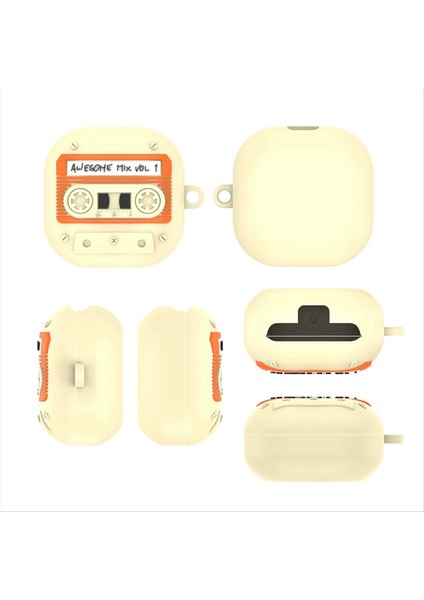 Samsung Galaxy Buds Fe/live/pro/2 Bluetooth Kulaklık Koruyucu Kapak Çizgi Film Retro Bant Için Uygun (Yurt Dışından) modelleri