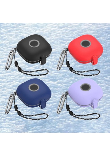 Kulaklık Kasası Kapak Şarj Kutusu Tutucu Carabiner Kordonlu Beats Fit Pro-Purple Için (Yurt Dışından) indirimleri