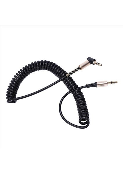 2pcs 3 5mm Audio Aux Kablo Jack 3 5 Jack Gold Kaplama 90 Derece Açı Sesli Kablo 3 5mm Erkek - Erkek Siyah (Yurt Dışından) fiyatları