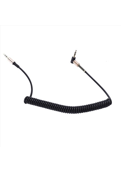 2pcs 3 5mm Audio Aux Kablo Jack 3 5 Jack Gold Kaplama 90 Derece Açı Sesli Kablo 3 5mm Erkek - Erkek Siyah (Yurt Dışından) modelleri