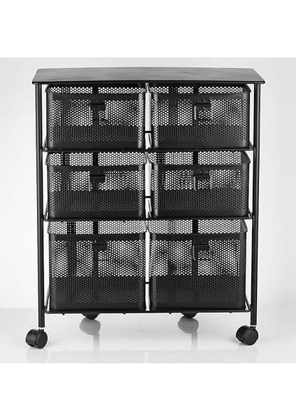 Katlı Bölmeli Tekerlekli Metal Sebzelik (Siyah) fırsatları