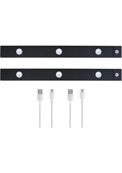 Sensörlü Ledli Gece Lambası, Parlaklık Ayarı Yapılabilir, 3000K-6000K, 3 Mod, Kablosuz, Merdiven Aydınlatması, USB Şarj Edilebilir Işık, LED Manyetik Lamba (Akasya - Siyah 40 Cm) fırsatları