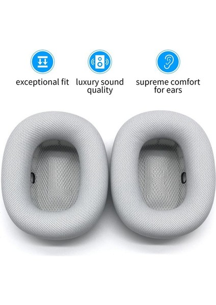 Apple Için Max Kulaklık Sünger Kapak Kulaklıkları Çok Fonksiyonlu 1 Çift Kulak Pedi Aksesuar Koyu Gri (Yurt Dışından) indirimleri