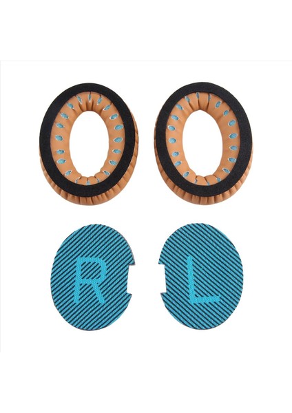 Yedek Earpads Kulak Ped Köpük Kulak Pedi Bellek Köpük Bose Ae2-W Kulaklıklar Için Yedek Kulak Yastığı Haki ve Mavi (Yurt Dışından)