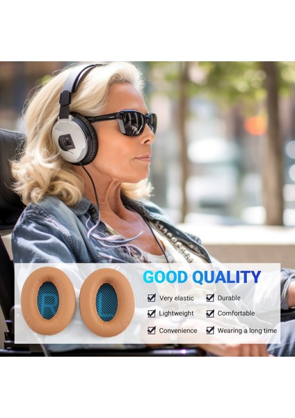 Yedek Earpads Kulak Ped Köpük Kulak Pedi Bellek Köpük Bose Ae2-W Kulaklıklar Için Yedek Kulak Yastığı Haki ve Mavi (Yurt Dışından) indirimleri