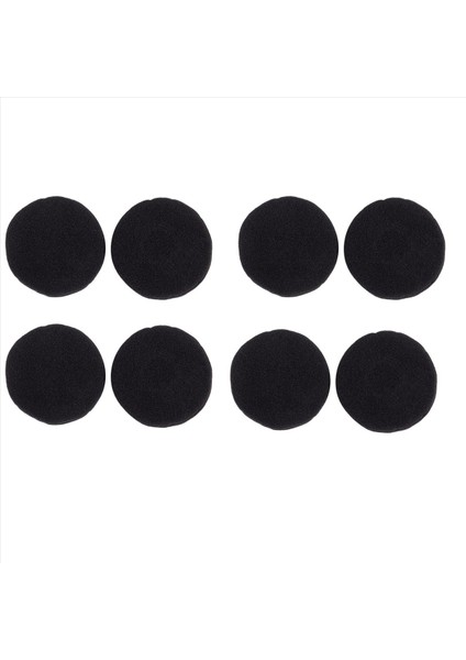 Kulaklık Için Köpük Ped Kulak Yastığı Kapağı (Siyah 50MM Paket 8 Adet) (Yurt Dışından)