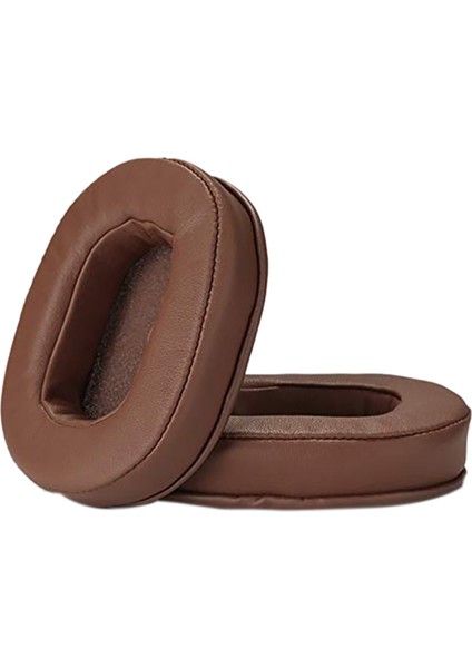 2paır Ear Yağları Hafıza Köpük Kulaklar Kapak Kulak Pedleri Ath M50X Uyumlar Audio Technica M40X M30X M20 Kahverengi ve Siyah (Yurt Dışından) modelleri
