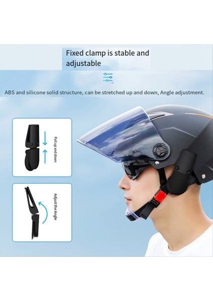 Yaz Elektrikli Bisiklet Şeliği Kulaklık Fix Kelepçesi Çok Fonksiyonlu Plastik Klipsi Kask Bluetooth Kulaklık Kelepçesi B (Yurt Dışından) fiyatları