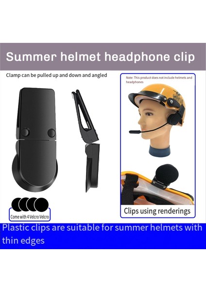 Yaz Elektrikli Bisiklet Şeliği Kulaklık Fix Kelepçesi Çok Fonksiyonlu Plastik Klipsi Kask Bluetooth Kulaklık Kelepçesi B (Yurt Dışından) fırsatları
