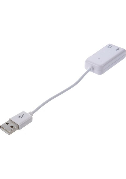 4pcs 3 5mm Mikrofon Kulaklık Soketi USB 2 0 Ses Kartı Hoparlör Ses Adaptörü Beyaz (Yurt Dışından) modelleri