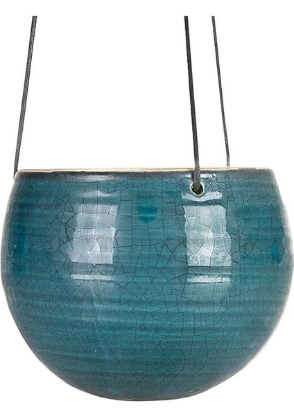 Gardenia Iris Seramik Askılı Turkuaz Saksı 15X14 cm fiyatları