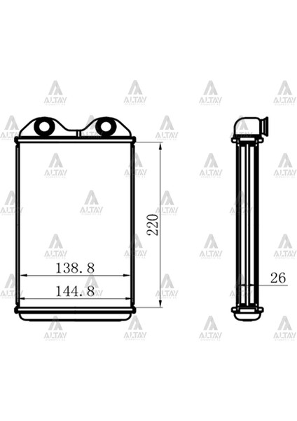 RADYATÖR KALORİFER HILUX 1989-2005 BRAZING 87107 08010