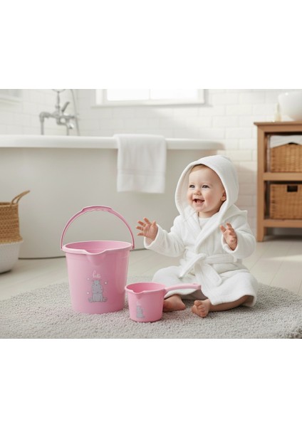 Kova & Maşrapa Set Mat Pembe 922