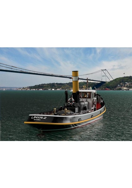 Türk Model 1/20 124 Liman 2 Römorkörü, R/c Dönüşebilir, Iç Detaylı ve Aydınlatma Ledli, 100 Cm. Ahşap Model Kiti fırsatları