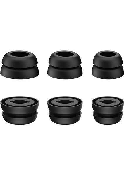 Samsung Galaxy Buds Pro Kulaklıklar (Siyah) Için 3 Çift Silikon Kulaklık Anti-Slip Anti-Lost Rahat Kulak Kapakları (Siyah) (Yurt Dışından)