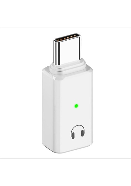 Usb-C Erkek-Kadın Ses Adaptörü USB Tip C&#39 Den Apple Interface Için Iphone 15/15 Için Kulaklık Dönüştürücü Artı Beyaz (Yurt Dışından)