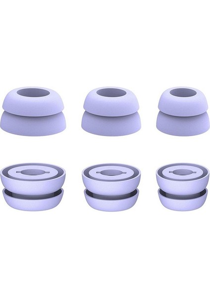 Samsung Galaxy Buds Pro Kulaklıklar (Mor) Için 3 Çift Silikon Kulaklık Anti-Slip Anti-Lost Rahat Kulak Kapakları (Mor) (Yurt Dışından)