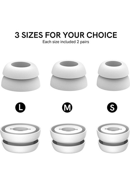 Samsung Galaxy Buds Pro Kulaklıklar (Mor) Için 3 Çift Silikon Kulaklık Anti-Slip Anti-Lost Rahat Kulak Kapakları (Mor) (Yurt Dışından) indirimleri