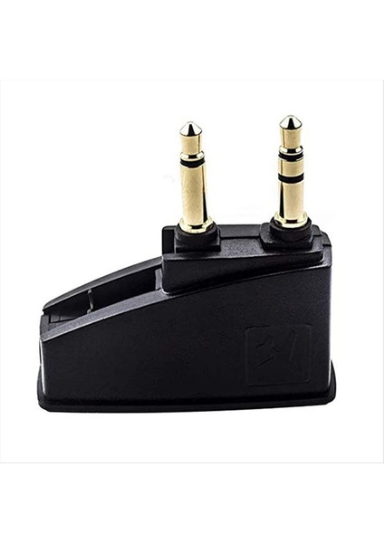 Uçuş Kulaklık Adaptörü 3 5 Mono Fiş - 2x3 5 Fişleri QC45 QC35 Qc3 QC25 QC20 Kulaklık Havayolu Adaptörü ile Uyumlu (Yurt Dışından)
