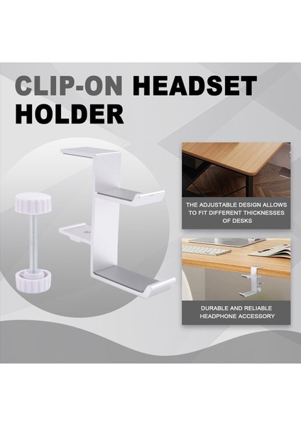 Ayarlanabilir Asılı Kancalar Masa Yan Asılı Çanta Tutucu Klipsli Kulaklık Tutucu Masaüstü Tezgahı Tezgahlar Braketler Gümüş (Yurt Dışından) fırsatları