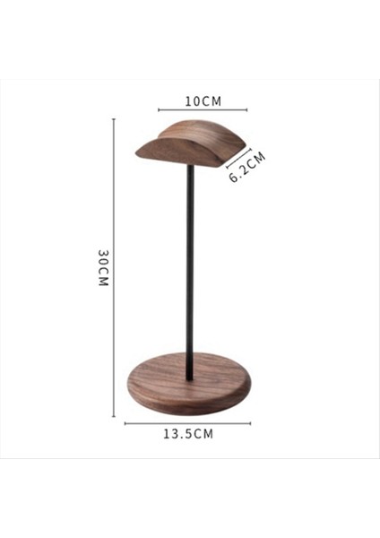 Kulaklık Stand Siyah Ceviz Masif Ahşap Kulaklık Stand Başlık Monte Ahşap Kulaklık Standı Basit Ekran Standı (Yurt Dışından) fiyatları