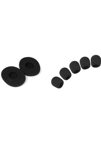 Logitech H800 H800 H800 Kulaklıklar Için Siyah Kulaklık Earpad 5 Pcs Mikrofon Top Sünger Köpük Kapağı (Yurt Dışından)