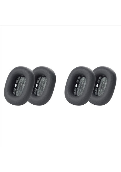 Apple Için Max Kulaklık Sünger Kapak Kulaklıkları Çok Fonksiyonlu 2 Çift Kulak Pedi Aksesuar Koyu Gri (Yurt Dışından)