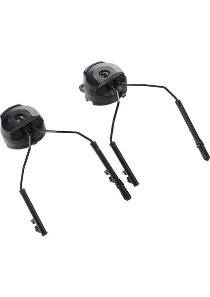 Kask Hızlı Demiryolu Montajlar Kulaklık Raylı Adaptör Kulaklık Tutucu Seti Kask Ray Süspansiyon Braketi Kask Aksesuarlar Black (Yurt Dışından)
