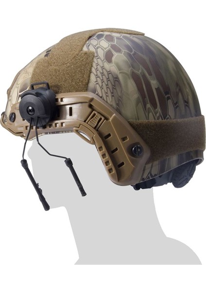 Kask Hızlı Demiryolu Montajlar Kulaklık Raylı Adaptör Kulaklık Tutucu Seti Kask Ray Süspansiyon Braketi Kask Aksesuarlar Black (Yurt Dışından) fırsatları