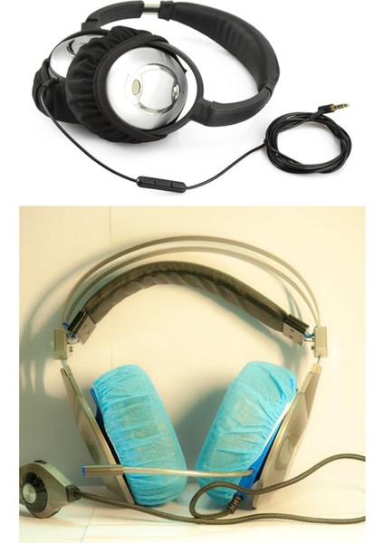 Flex Kumaş Kulaklık Kulak Padü Kapakları 100 Pc ile Tek Kullanımlık Hijyenik Sıhhi Kulak Pedleri Kulak Pedleri (Yurt Dışından) fiyatları