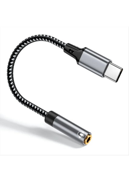 USB C Ila 3 5 mm Ses Kablo Adaptörü Tip C Ila 3 5 mm Jack Kulaklık Adaptörü MacBook Huawei Xiaomi Samsung Galaxy (Yurt Dışından)