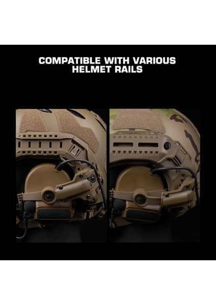 Comtac3 Comtac Aksesuarları Için Kask Ray Bağdaştırıcısı Kulaklık Montajı Fit Ops Çekirdek Arc Takımı Wendy Mlok Rail-Green (Yurt Dışından) modelleri