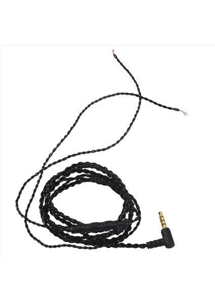 Kulaklık Ses Kablosu Onarımı Değiştirme 3 5mm Trs Jack Dıy Dirsek Kulaklık 4 Bakır Çekirdek Tel Mikrofon Hacim Kontrolü (Siyah) (Yurt Dışından) modelleri