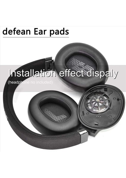 4x Kulak Yastık Bellek Köpük Kulak Pedleri Yedek E65 E65BTNC / Duet Nc / Live 650BTNC Live 660 Btnc ile Uyumlu (Yurt Dışından) modelleri