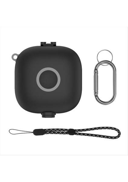 Kulaklık Kasası Kapak Şarj Kutusu Tutucu Carabiner Kordonları ile Beats Için Fit Pro-Black Için (Yurt Dışından)