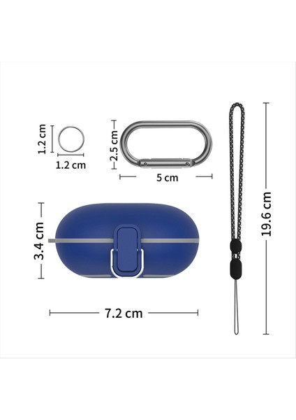 Kulaklık Kasası Kapak Şarj Kutusu Tutucu Carabiner Kordonları ile Beats Için Fit Pro-Black Için (Yurt Dışından) fiyatları