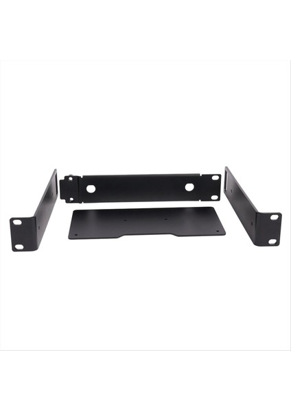 Kablosuz Mikrofon Sistemi Için Rackmount Raf Metal Çerçeve Kablosuz Kulak Dönüş Braketi Raf Siyah (Yurt Dışından)