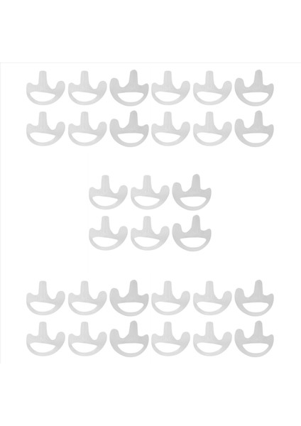 15 Çift Şeffaf Silikon Yumuşak Kulak Hactie Talkie Gizli Akustik Tüp Kulaklığı Küçük/orta/büyük J6116Z (Yurt Dışından)