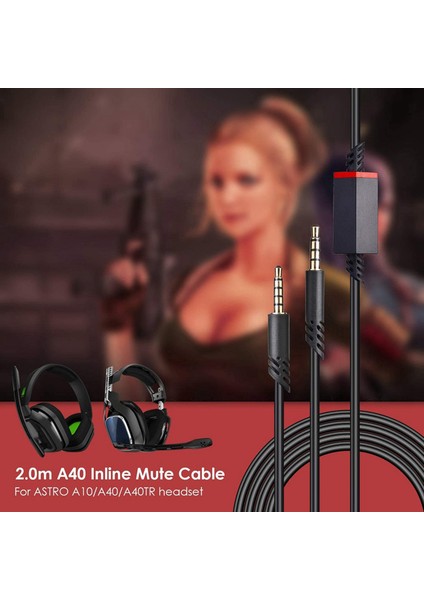 Astro A10/A40 Oyun Kulaklıkları Için 2x Kulaklık Kablosu 2 0m Sline Sessiz Kablo Kablosu Xbox Ps4 Denetleyici Kulaklık (Yurt Dışından) fiyatları