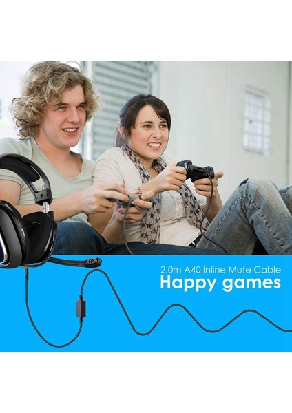 Astro A10/A40 Oyun Kulaklıkları Için 2x Kulaklık Kablosu 2 0m Sline Sessiz Kablo Kablosu Xbox Ps4 Denetleyici Kulaklık (Yurt Dışından) indirimleri