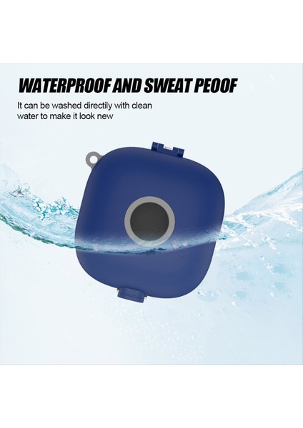 Kulaklık Çantası Kapak Su Geçirmez Şarj Kutusu Tutucu Karabinli Kordon Beats Fit Yanlı (Yurt Dışından) modelleri