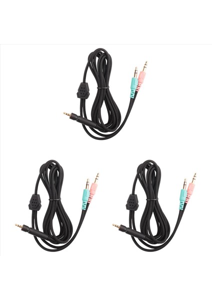 Sennheiser Için 3x Yedek Kablo G4ME Bir Oyun Sıfır 373D Gsp 350 / Gsp 500 / Gsp 600 Kulaklık (Pc Sürüm 2 Metre) (Yurt Dışından)