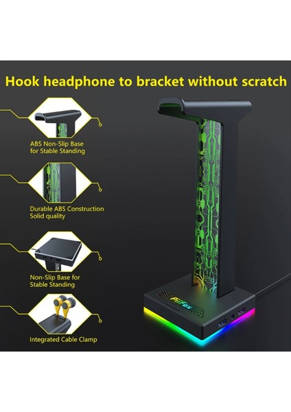 Piifox Rgb 10 Işık Çift USB Arayüzleri 3 5mm Ses Bağlantı Noktası 3D Atmosfer Açık Renk Kutusu (Yurt Dışından) modelleri
