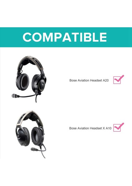 4x Kulak Pedleri Kulak Yastık Kulak Kapağı Boose Için Yedekleme A20 x A10 Havacılık Kulaklık (Yurt Dışından) fiyatları