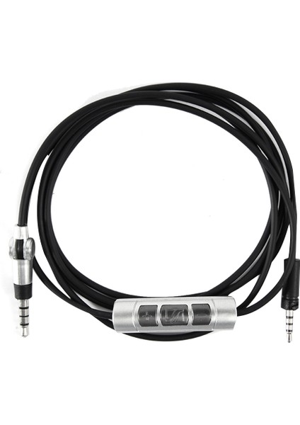 Momentum Kulaklıkları Için Yedek Ses Kablosu Bluetooth Kordon Kulaklıkları Mikrofon Remoter-Black ile Ses Kablosu (Yurt Dışından)