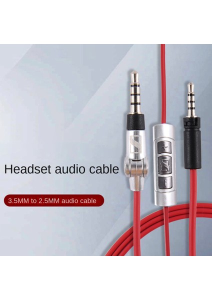 Momentum Kulaklıkları Için Yedek Ses Kablosu Bluetooth Kordon Kulaklıkları Mikrofon Remoter-Black ile Ses Kablosu (Yurt Dışından) fiyatları